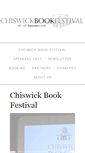 Mobile Screenshot of chiswickbookfestival.net